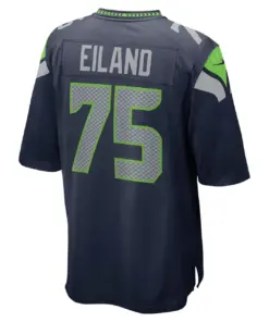 Greg Eiland Seattle Seahawks Nike Game Jersey - College Navy - Image 4
