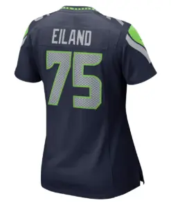Greg Eiland Seattle Seahawks Nike Women's Game Jersey - College Navy - Image 4
