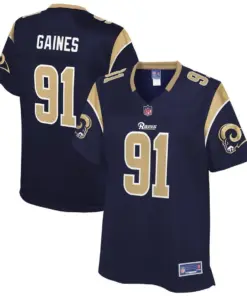 Greg Gaines Los Angeles Rams NFL Pro Line Women's Team Player Jersey - Navy