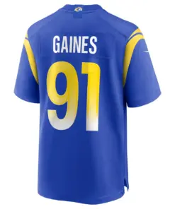 Greg Gaines Los Angeles Rams Nike Game Jersey - Royal Blue - Image 4