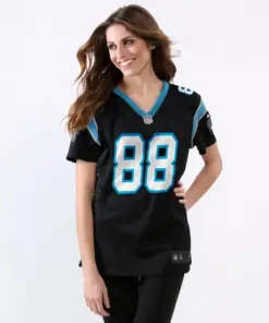 Greg Olsen Carolina Panthers Nike Women's Game Jersey - Black - Image 2