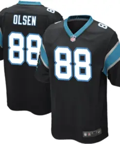 Greg Olsen Carolina Panthers Nike Youth Team Color Game Jersey - Black