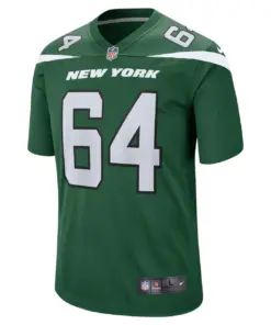 Greg Senat New York Jets Nike Game Player Jersey - Gotham Green - Image 3