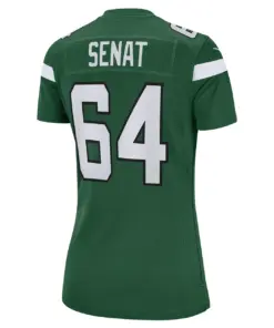 Greg Senat New York Jets Nike Women's Game Player Jersey - Gotham Green - Image 4