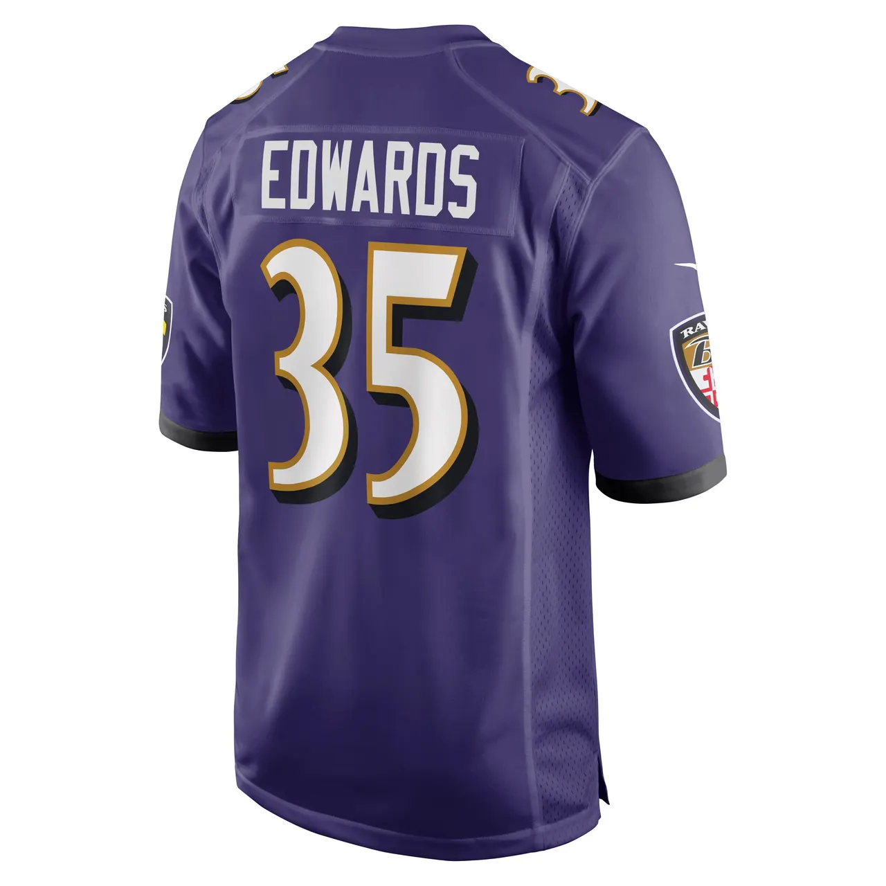 Gus Edwards Baltimore Ravens Nike Game Jersey - Purple - Image 4