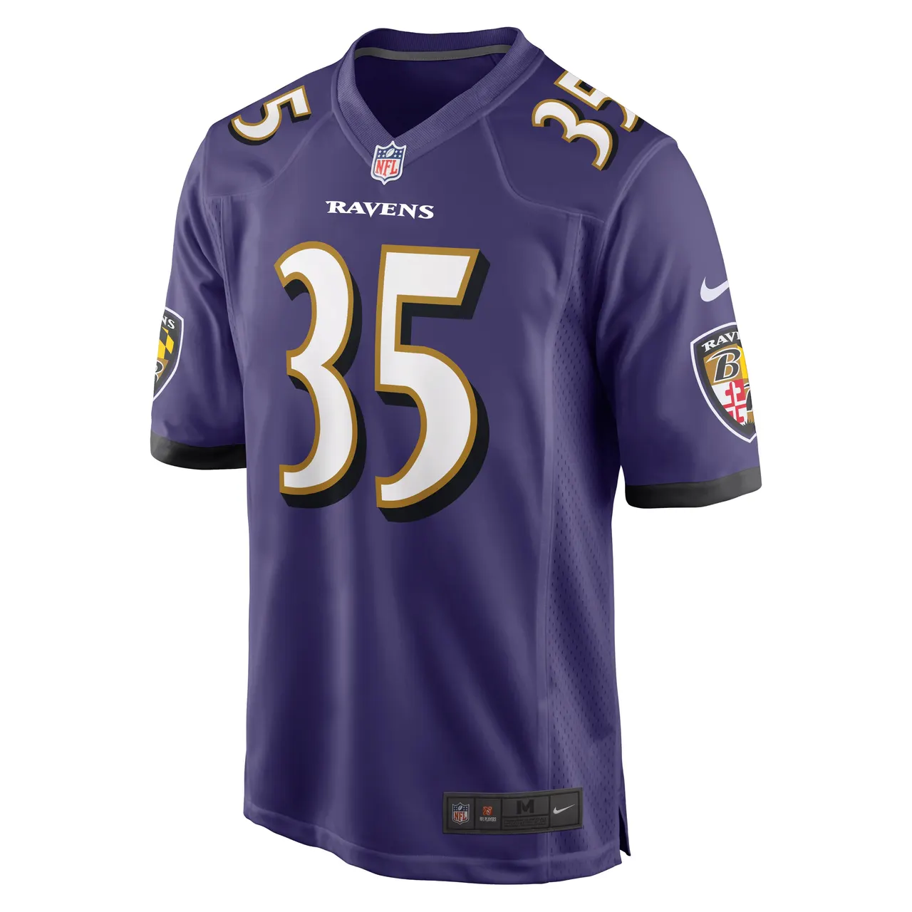 Gus Edwards Baltimore Ravens Nike Game Jersey - Purple - Image 3
