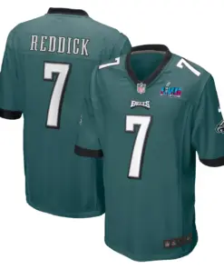 Haason Reddick Philadelphia Eagles Nike Super Bowl LVII Patch Game Jersey - Midnight Green