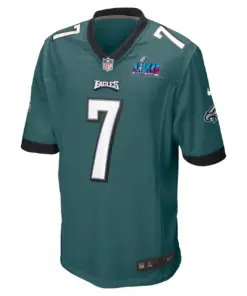 Haason Reddick Philadelphia Eagles Nike Super Bowl LVII Patch Game Jersey - Midnight Green - Image 3