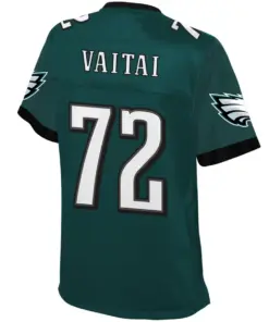 Halapoulivaati Vaitai Philadelphia Eagles NFL Pro Line Women's Player Jersey - Midnight Green - Image 3