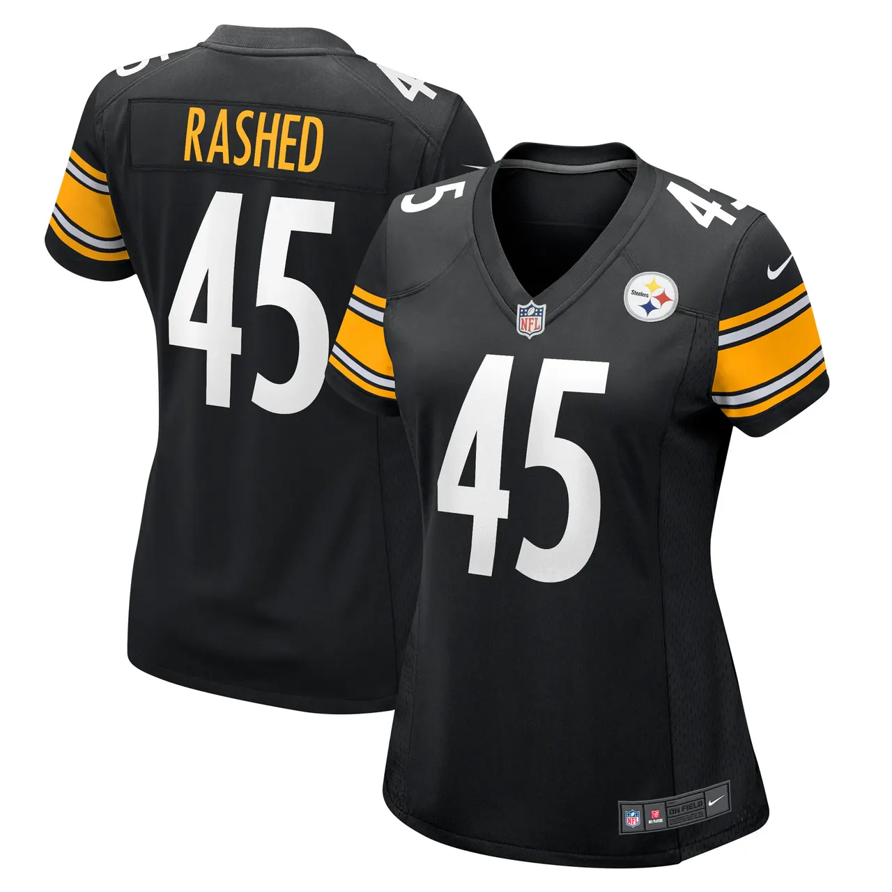 Hamilcar Rashed Jr. Pittsburgh Steelers Nike Women's Game Player Jersey - Black - Image 2