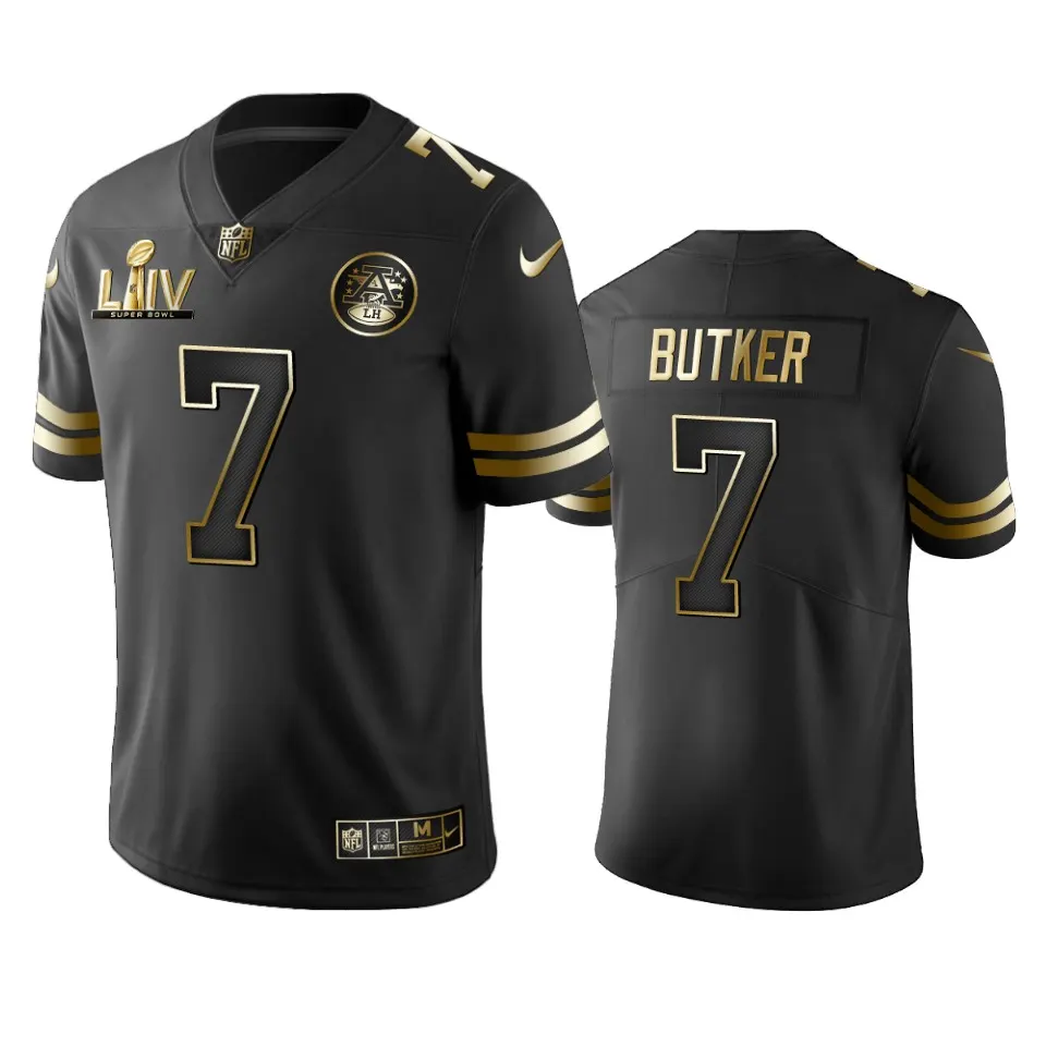 Harrison Butker Kansas City Chiefs Nike Super Bowl LIV Golden Edition Jersey - Black