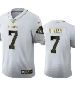 Harrison Butker Kansas City Chiefs Nike 100th Season Golden Edition Jersey - White