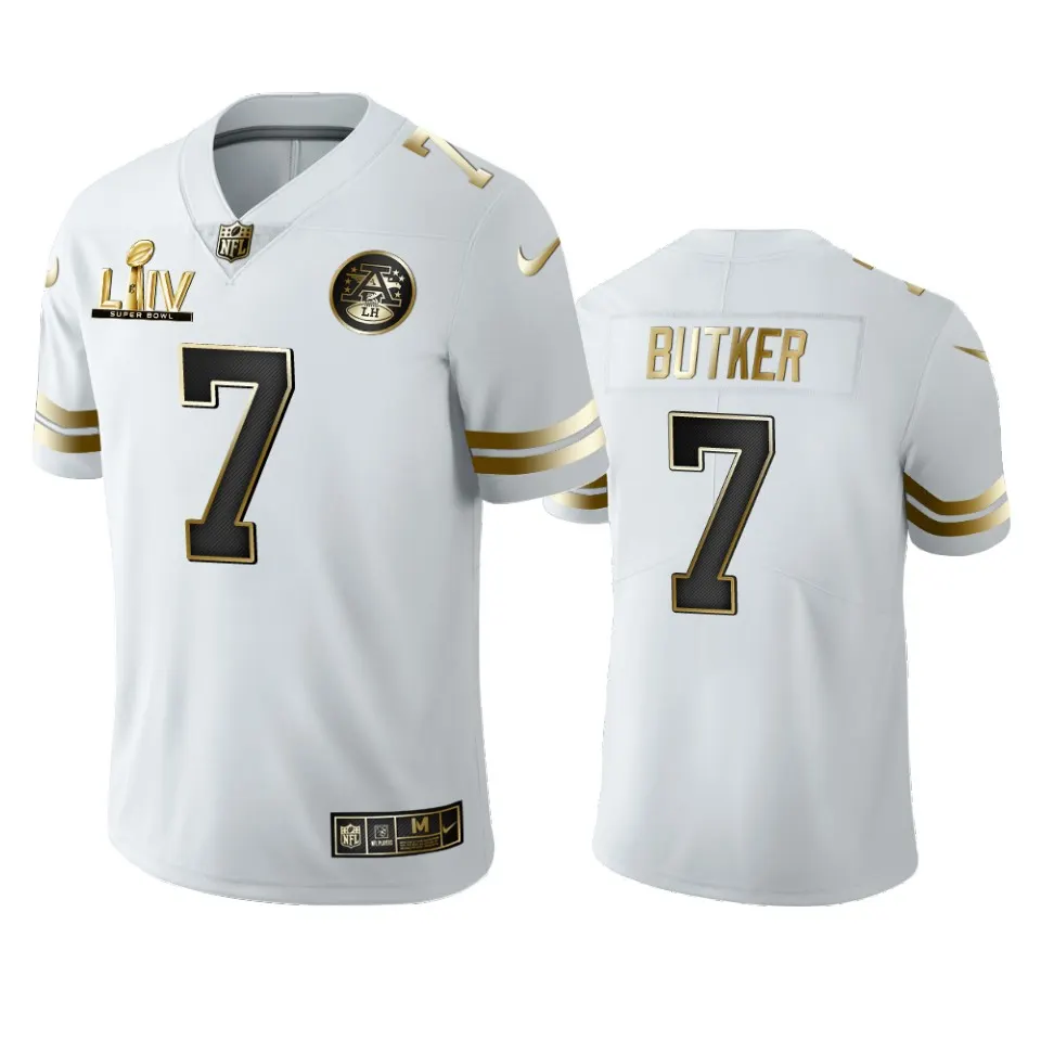 Harrison Butker Kansas City Chiefs Nike Super Bowl LIV Golden Edition Jersey - White