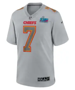Harrison Butker Kansas City Chiefs Nike Super Bowl LVII Patch Atmosphere Fashion Game Jersey - Gray - Image 3