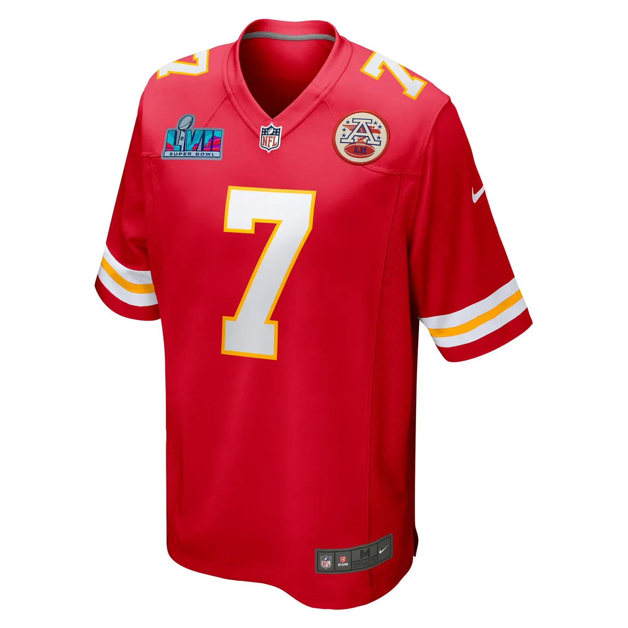 Harrison Butker Kansas City Chiefs Nike Super Bowl LVII Patch Game Jersey - Red - Image 3