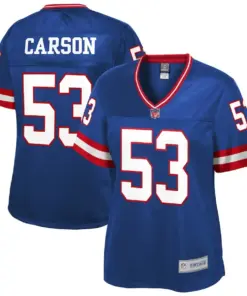 Harry Carson New York Giants NFL Pro Line Women's Retired Player Jersey - Royal Blue