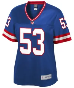 Harry Carson New York Giants NFL Pro Line Women's Retired Player Jersey - Royal Blue - Image 2