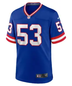 Harry Carson New York Giants Nike Classic Retired Player Game Jersey - Royal Blue - Image 3