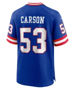 Harry Carson New York Giants Nike Classic Retired Player Game Jersey - Royal Blue - Image 4