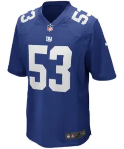 Harry Carson New York Giants Nike Game Retired Player Jersey - Royal Blue - Image 3