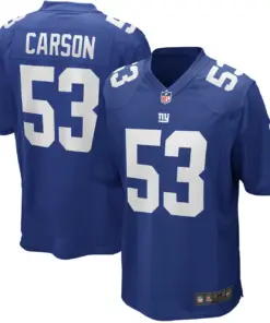 Alternative view of Harry Carson New York Giants Nike Game Retired Player Jersey - Royal Blue