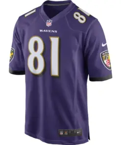 Hayden Hurst Baltimore Ravens Nike Game Jersey - Purple - Image 2