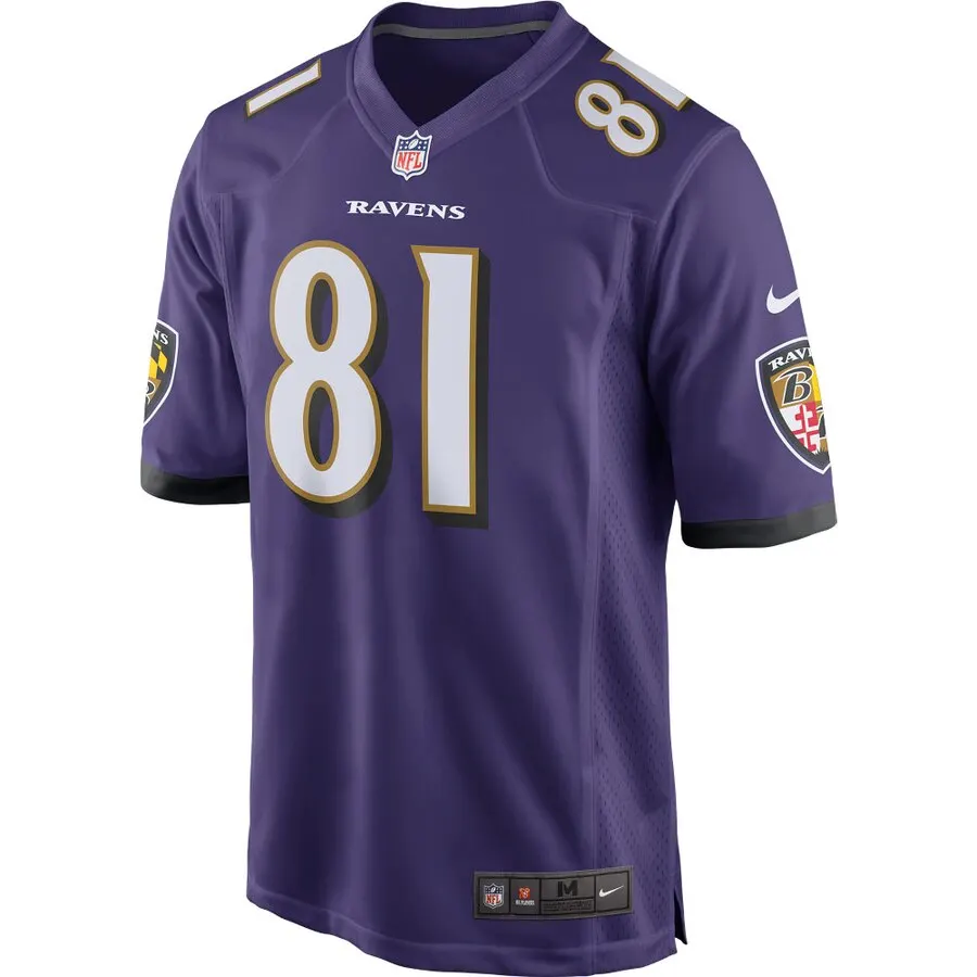 Hayden Hurst Baltimore Ravens Nike Game Jersey - Purple - Image 2