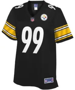 Alternative view of Henry Mondeaux Pittsburgh Steelers NFL Pro Line Women's Player Jersey - Black