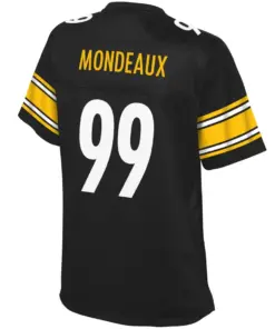 Henry Mondeaux Pittsburgh Steelers NFL Pro Line Women's Player Jersey - Black - Image 3