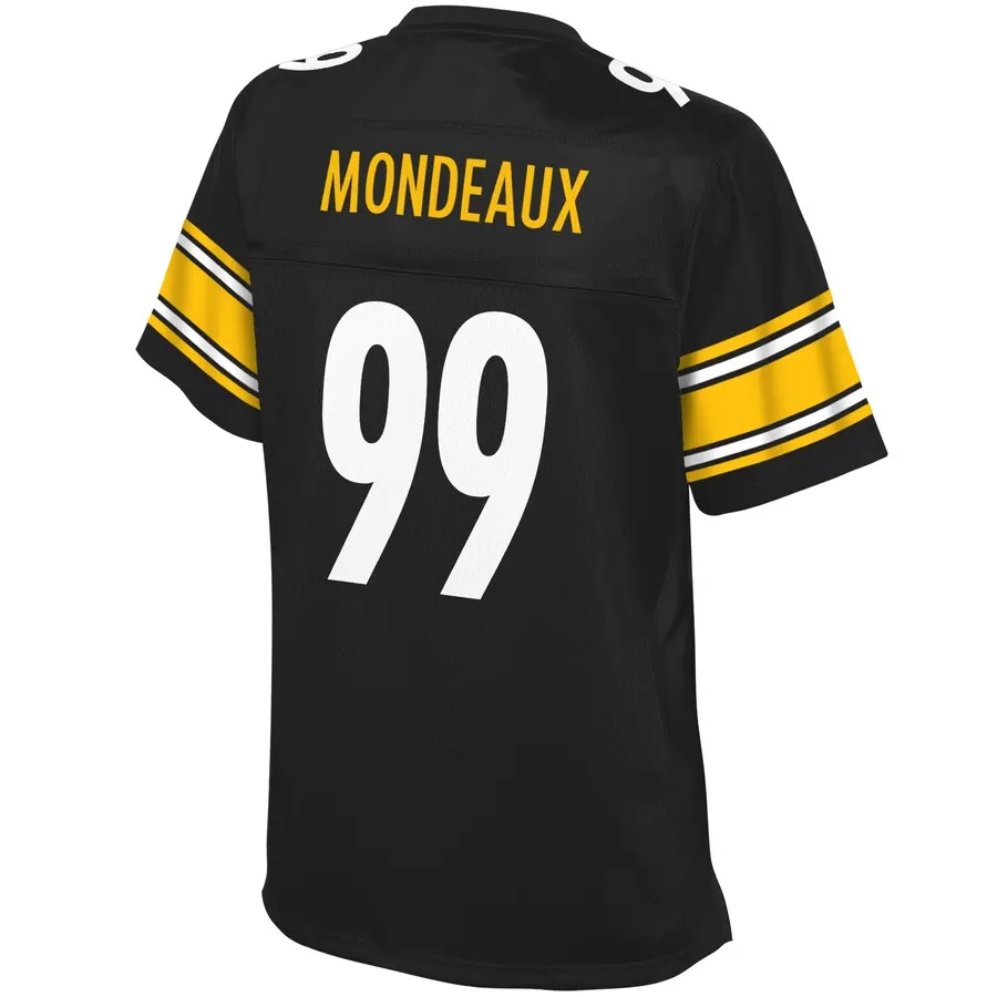 Henry Mondeaux Pittsburgh Steelers NFL Pro Line Women's Player Jersey - Black - Image 3