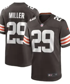 Herb Miller Cleveland Browns Nike Game Player Jersey - Brown