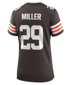 Herb Miller Cleveland Browns Nike Women's Game Player Jersey - Brown - Image 4