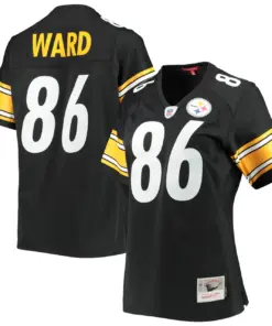 Hines Ward Pittsburgh Steelers Mitchell & Ness Women's Legacy Replica Player Jersey - Black