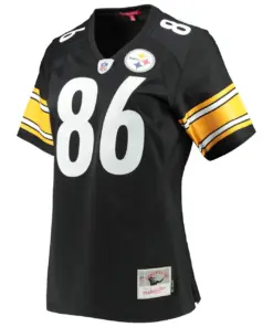 Hines Ward Pittsburgh Steelers Mitchell & Ness Women's Legacy Replica Player Jersey - Black - Image 3