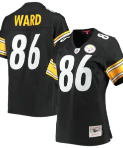 Alternative view of Hines Ward Pittsburgh Steelers Mitchell & Ness Women's Legacy Replica Player Jersey - Black