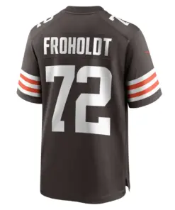 Hjalte Froholdt Cleveland Browns Nike Game Player Jersey - Brown - Image 4