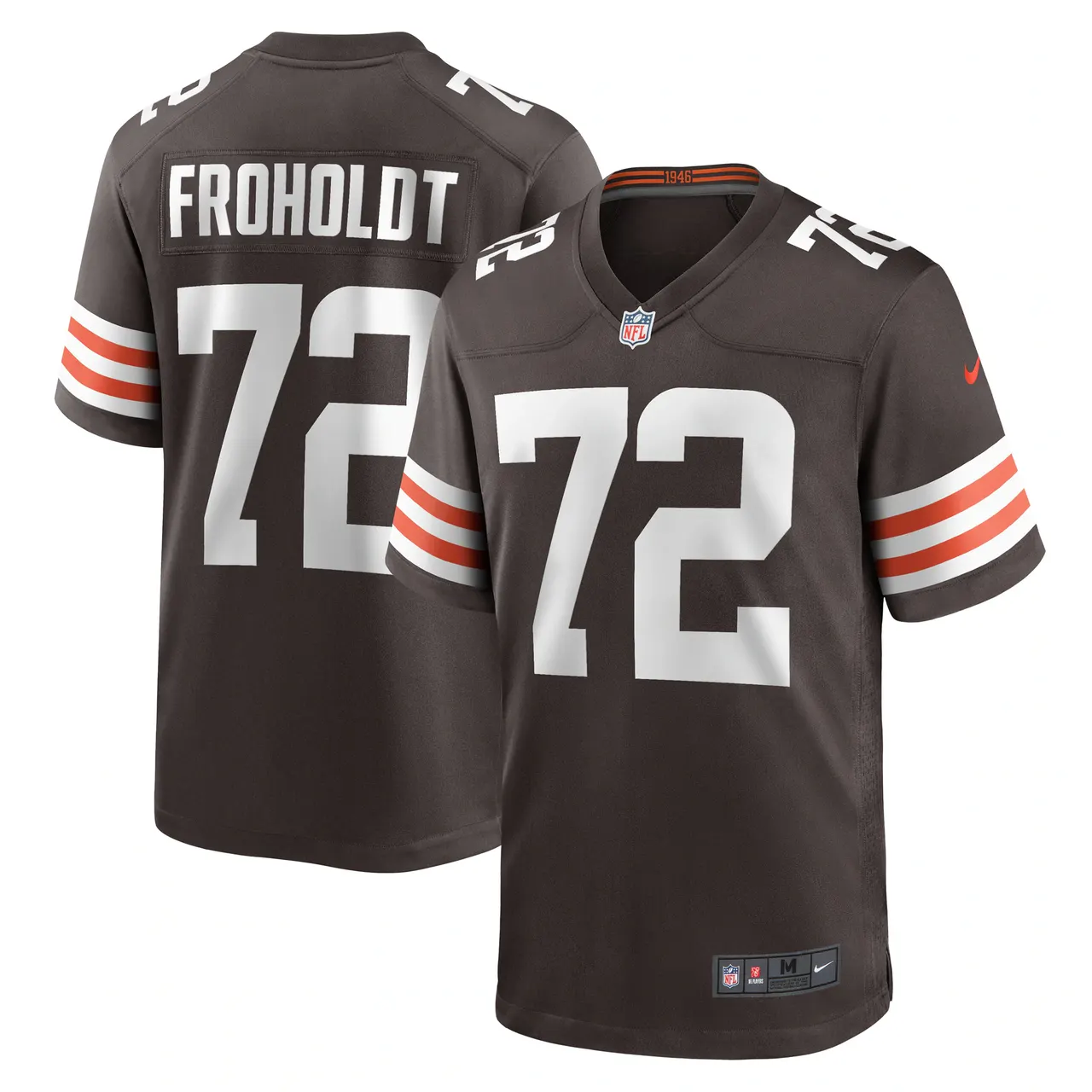 Hjalte Froholdt Cleveland Browns Nike Game Player Jersey - Brown