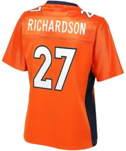 Horace Richardson Denver Broncos NFL Pro Line Women's Primary Player Jersey - Orange - Image 3