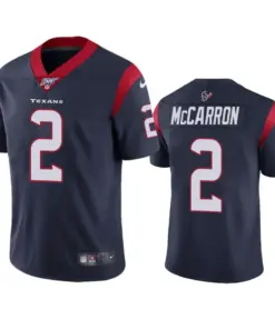 AJ McCarron Houston Texans Nike 100th Season Vapor Limited Jersey - Navy
