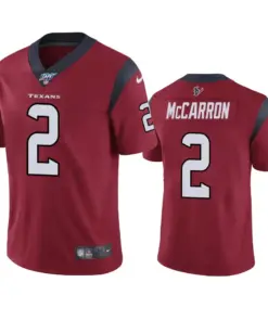 AJ McCarron Houston Texans Nike 100th Season Vapor Limited Jersey - Red