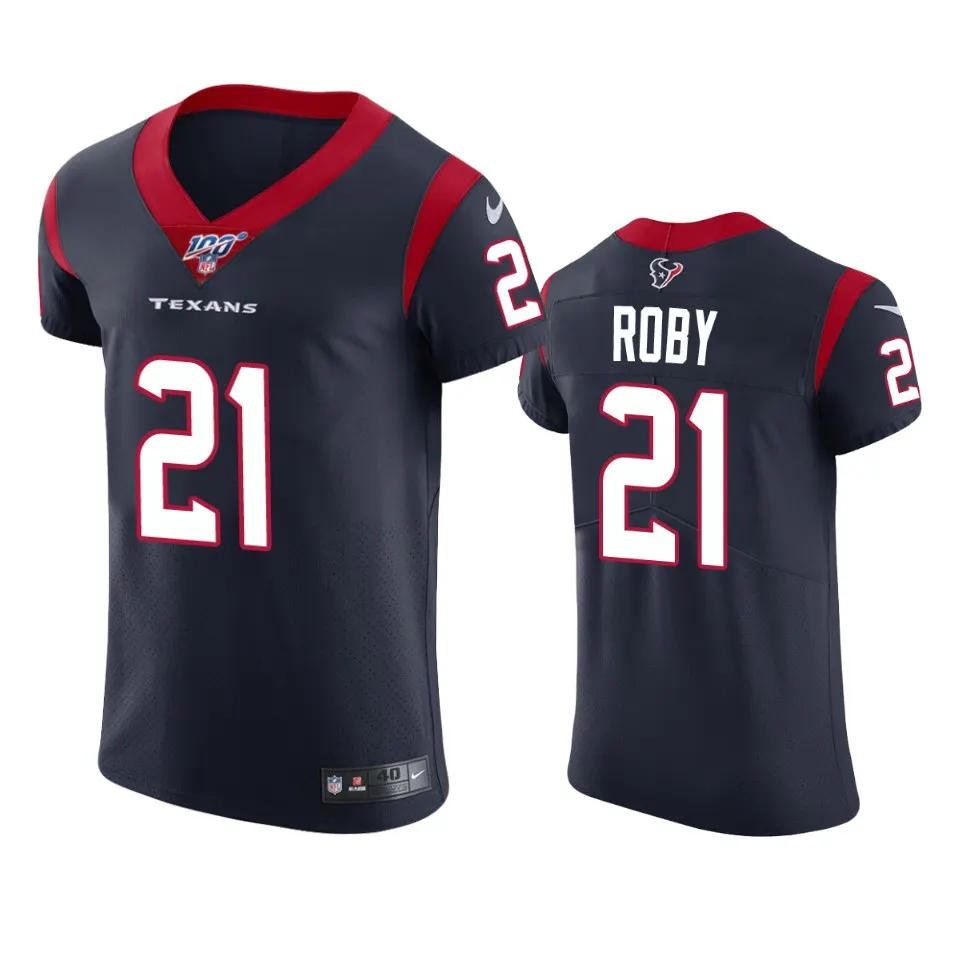 Bradley Roby Houston Texans Nike 100th Season Vapor Elite Jersey - Navy