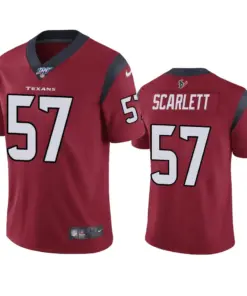 Brennan Scarlett Houston Texans Nike 100th Season Vapor Limited Jersey - Maroon