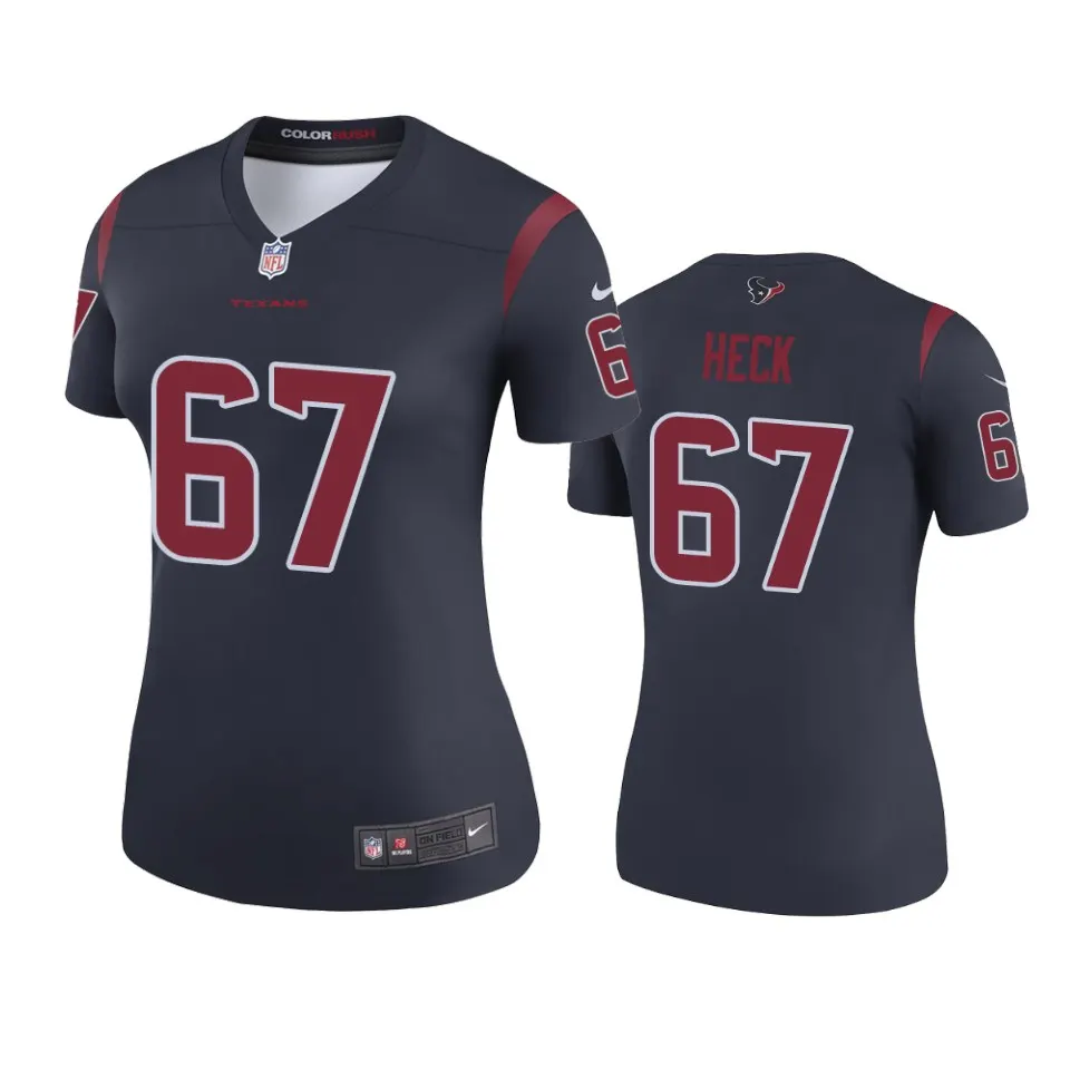 Charlie Heck Houston Texans Nike Women's Color Rush Legend Jersey - Anthracite
