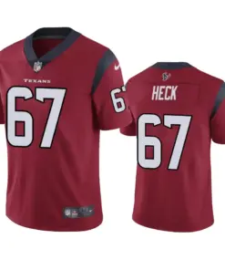 Charlie Heck Houston Texans Nike Vapor Untouchable Limited Jersey - Maroon