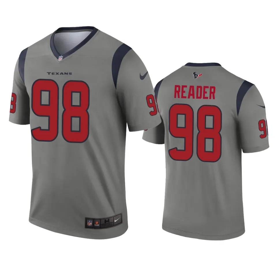 D.J. Reader Houston Texans Nike Inverted Legend Jersey - Grey