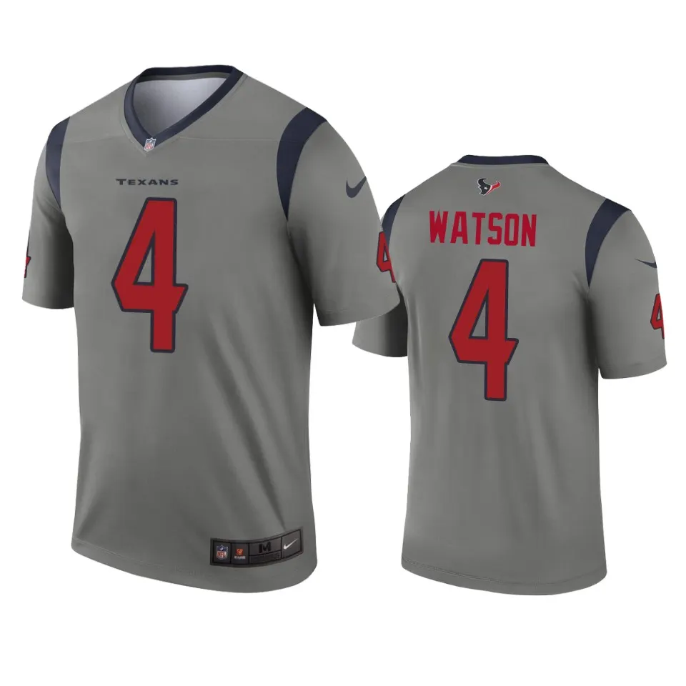 Deshaun Watson Houston Texans Nike Inverted Legend Jersey - Grey