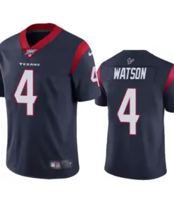 Deshaun Watson Houston Texans Nike 100th Season Vapor Limited Jersey - Navy