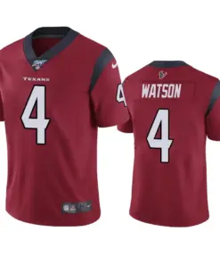 Deshaun Watson Houston Texans Nike 100th Season Vapor Limited Jersey - Maroon