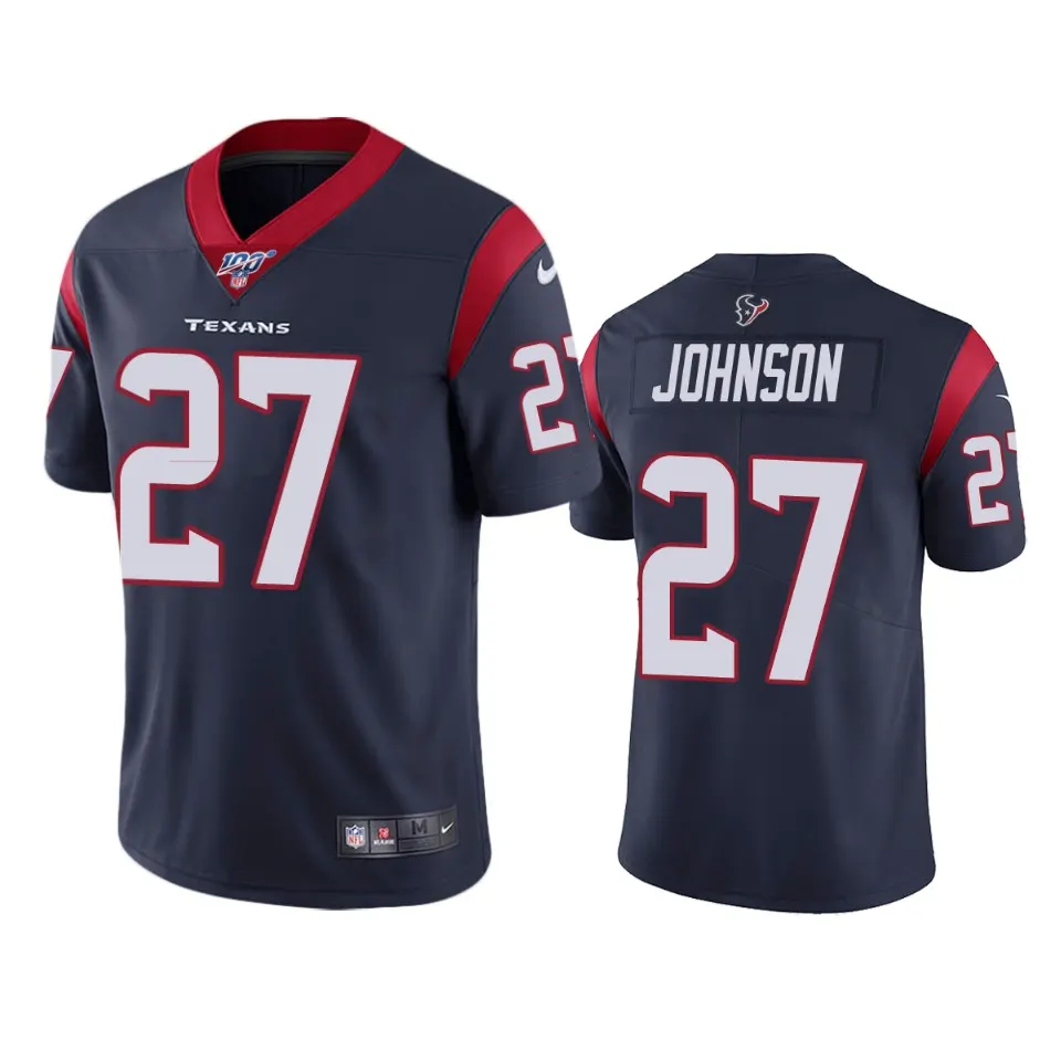 Duke Johnson Houston Texans Nike 100th Season Vapor Limited Jersey - Navy