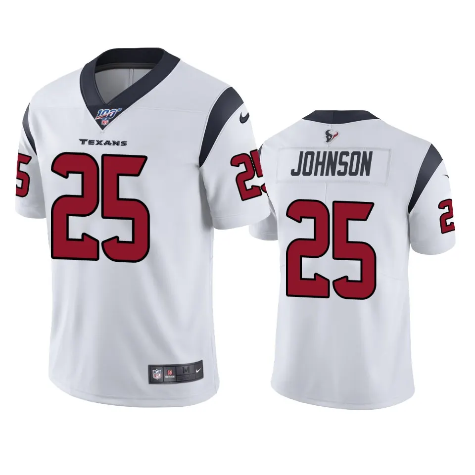 Duke Johnson Houston Texans Nike 100th Season Vapor Limited Jersey - White